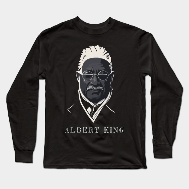 Albert King Long Sleeve T-Shirt by Moulezitouna